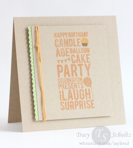 Simple Bday by Tracy Schultz