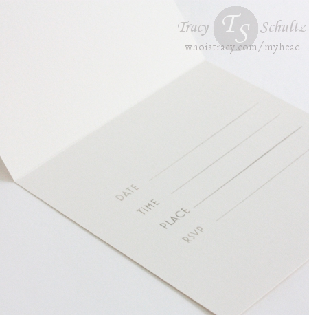 Craft Party Invitation inside by Tracy Schultz