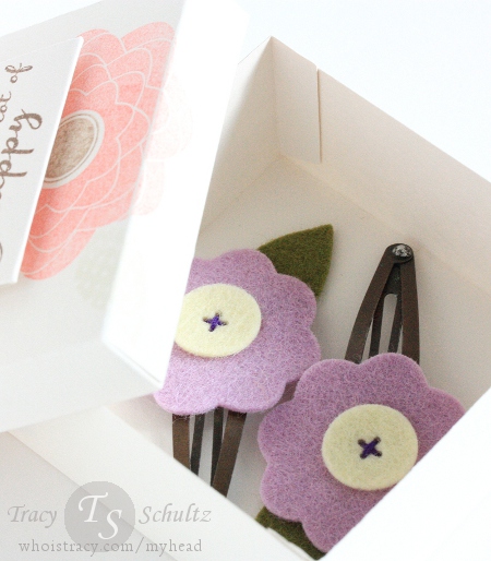 Happy Thought Set barettes by Tracy Schultz