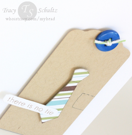 His Tag Card close-up by Tracy Schultz