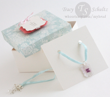 Monogram Necklace Set by Tracy Schultz