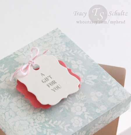 Monogram Necklace Set box close-up by Tracy Schultz