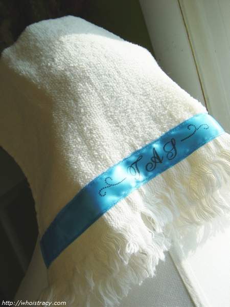 Monogrammed Towel