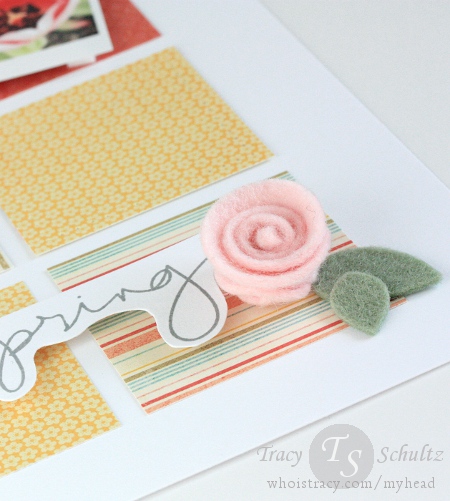 Spring layout sentiment close-up