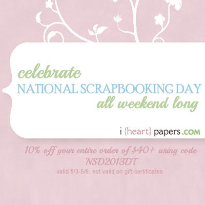 IHP National Scrapbooking Day Sale